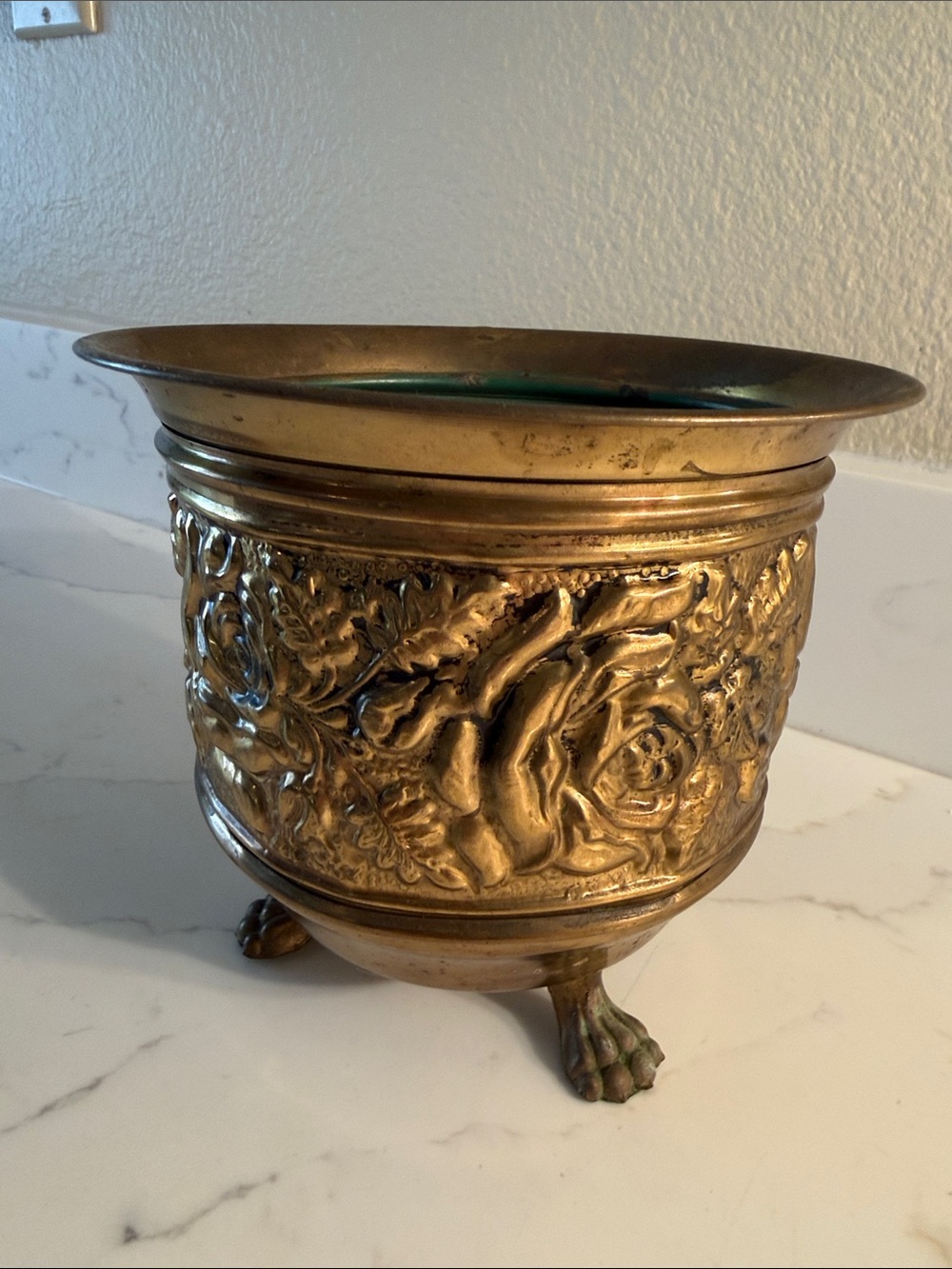 Vintage Brass Planter Pot Made in England - Picture 7 of 7